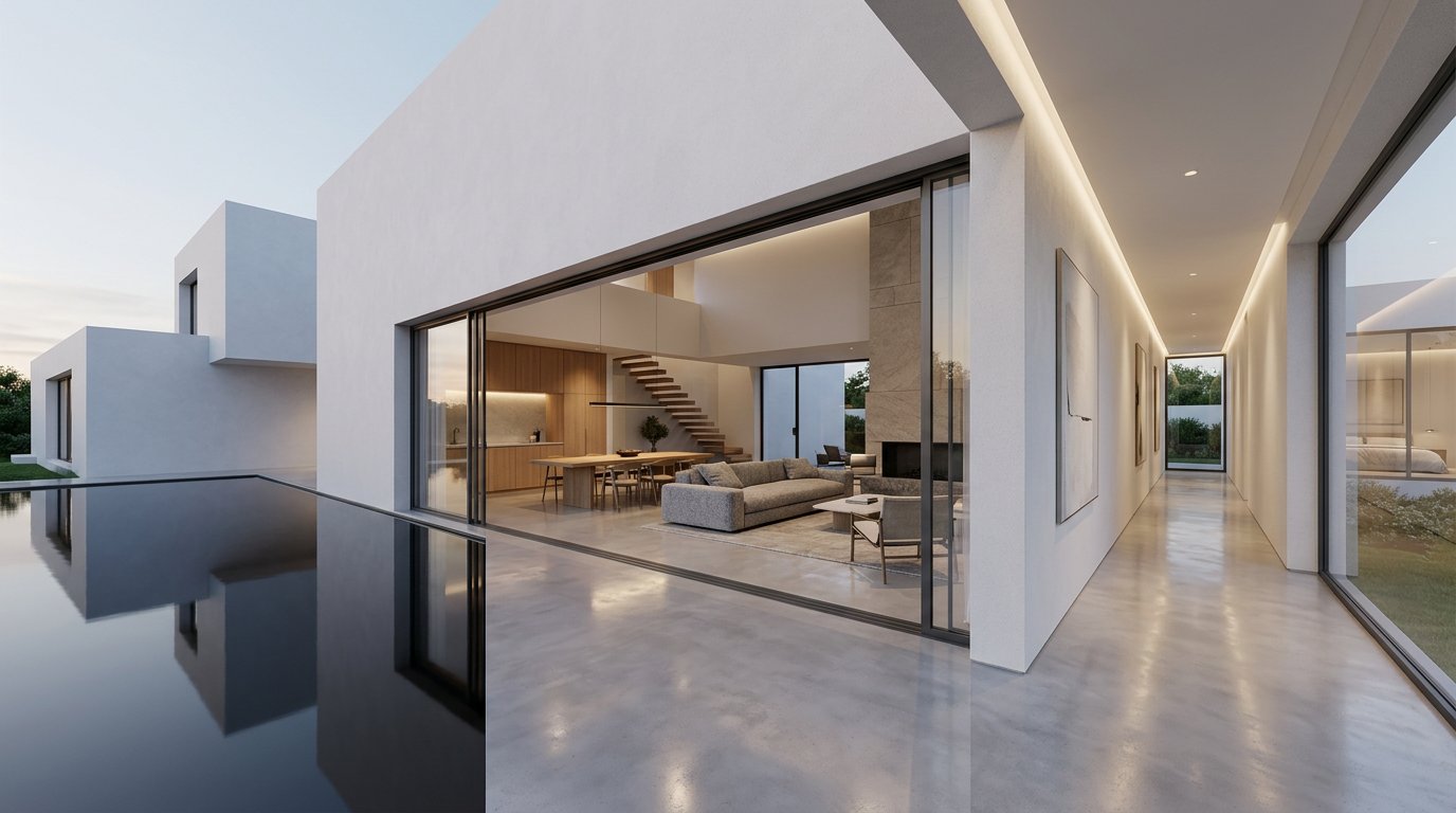 Villa residenziale render esterno